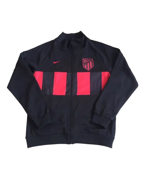 Veste d'entraînement rétro Atletico Madrid 1996 - Noir et rouge