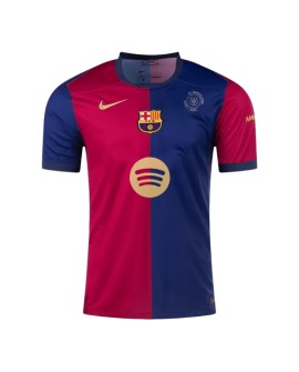 Maillot Domicile Barcelone 2024/25 - 125e Anniversaire (Logo Spotify Sans Texte)
