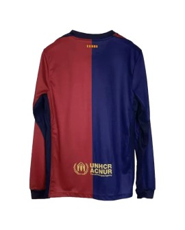 Maillot Domicile Manches Longues Barcelone 2024/25