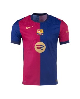 Maillot domicile authentique du FC Barcelone 2024/25 Logo Spotify sans texte
