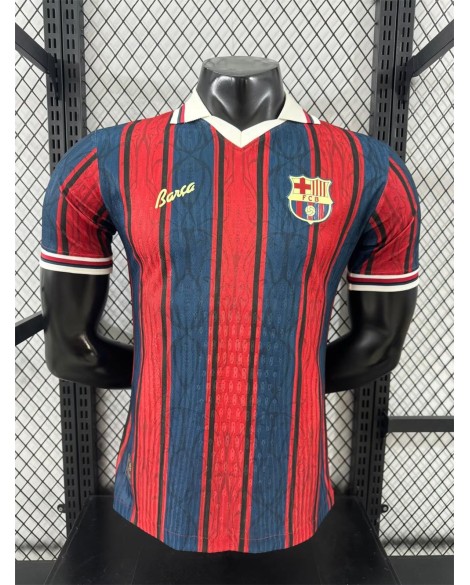 Maillot rétro édition 125e anniversaire du FC Barcelone, saison 2025/26 --Player