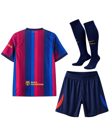 Maillot domicile du FC Barcelone 2026/27(maillot, short et chaussettes) - Enfant
