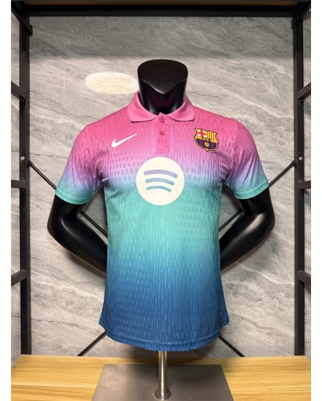 Polo Barcelone 26-27, maillot dégradé violet, vert et bleu - Player