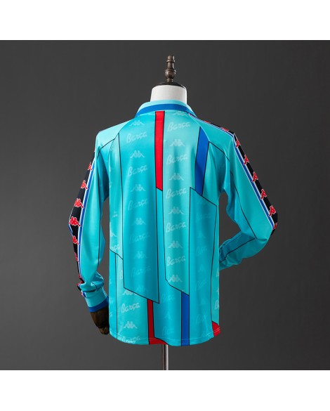 Maillot de football rétro à manches longues de Barcelone 1996/97