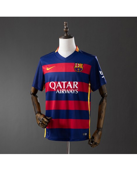 Maillot Domicile Barcelone Rétro 2015/16