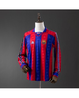 Maillot de football rétro à manches longues Barcelone 1996/97