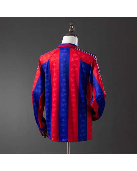 Maillot de football rétro à manches longues Barcelone 1996/97