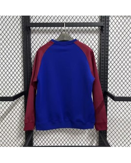Sweat-shirt rouge, bleu et blanc Barcelone 25/26