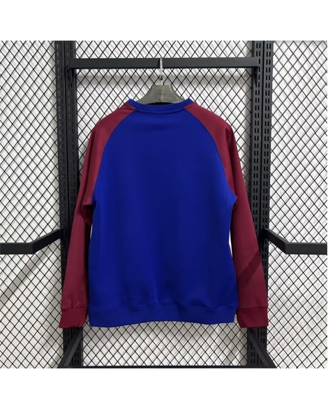 Sweat-shirt rouge, bleu et blanc Barcelone 25/26