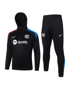 2425-Maillot d'entraînement à capuche Barcelone-Noir
