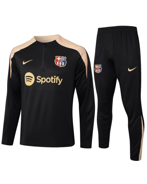 Survêtement d'entraînement Barcelone 2425-trésor noir épaule kaki