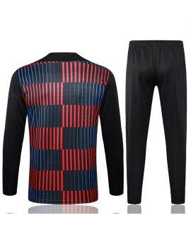 Uniforme d'entraînement de Barcelone 2425-jet d'encre vertical noir