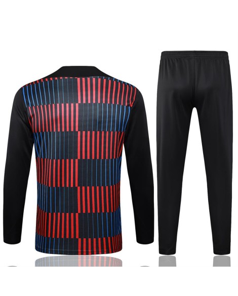 Uniforme d'entraînement de Barcelone 2425-jet d'encre vertical noir