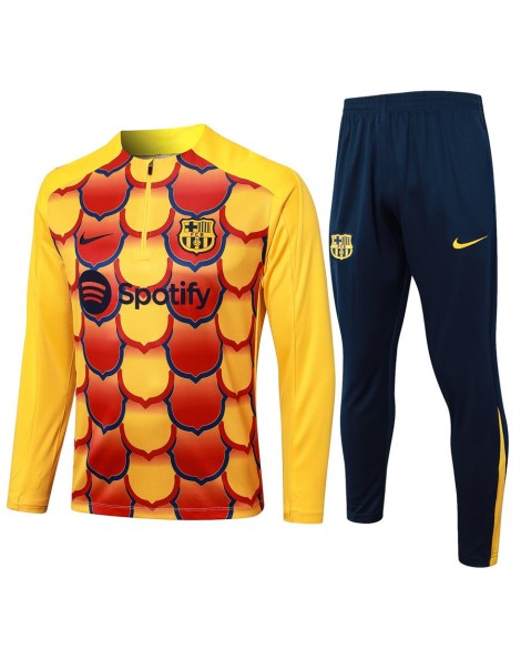Survêtement d'entraînement Barcelone 2425-jet d'encre jaune