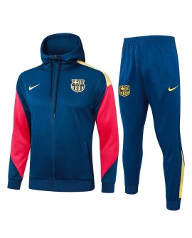 2425Barcelona Veste d'entraînement à capuche - Upper Cyan