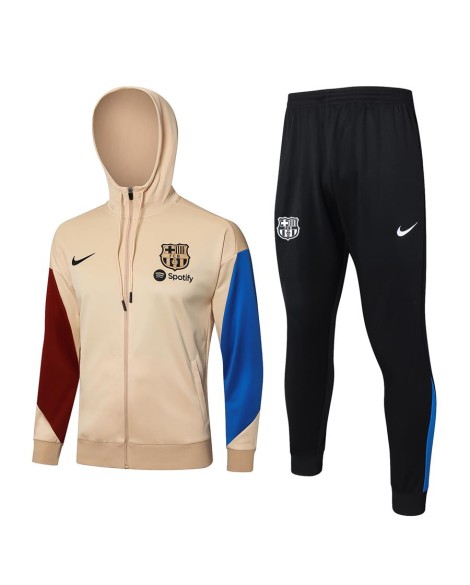 Veste d'entraînement à capuche 2425 Barcelona - Jaune terreux