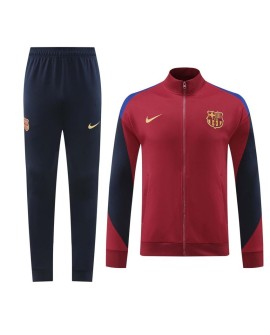 Tenue d'entraînement Barcelone (veste + pantalon) Rouge 2024/25