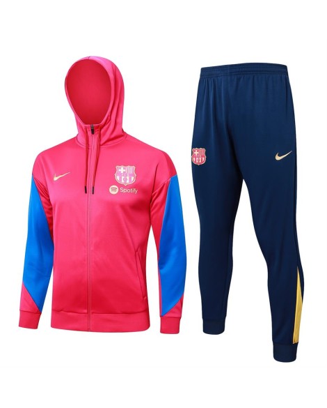 Veste d'entraînement à capuche 2425 Barcelona - Rouge