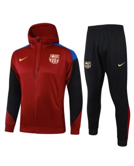 Veste d'entraînement à capuche 2425 Barcelona - Marron