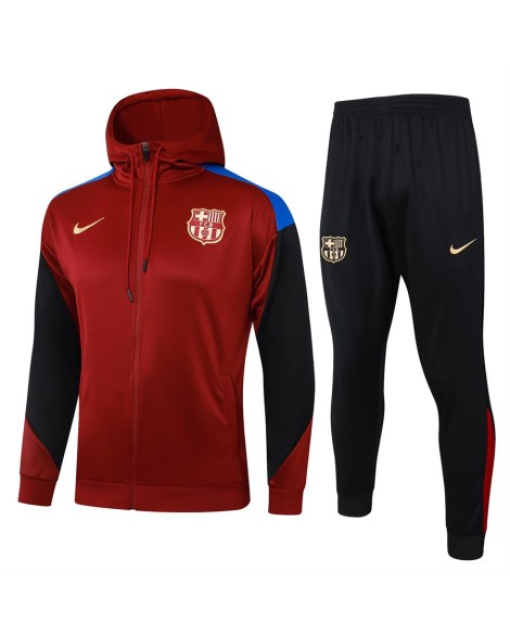 Veste d'entraînement à capuche 2425 Barcelona - Marron