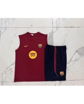 Barcelone Ensemble de survêtement d'entraînement bordeaux saison 26/27 (haut + short)