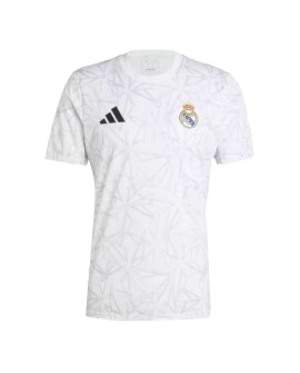 Maillot d'entraînement d'avant-match Real Madrid 2024/25 - Blanc