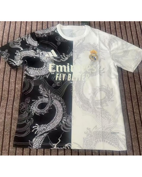 Maillot Real Madrid 2526 Édition Spéciale Noir et Blanc