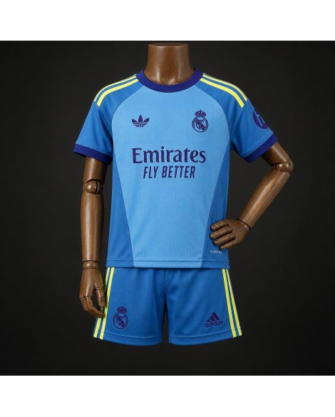 Real Madrid Maillot extérieur bleu 2026/27 - Enfant