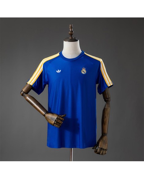 Real Madrid T-shirt bleu avec logo de tribune