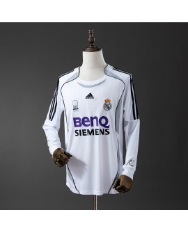 Maillot rétro manches longues domicile Real Madrid 2006/07