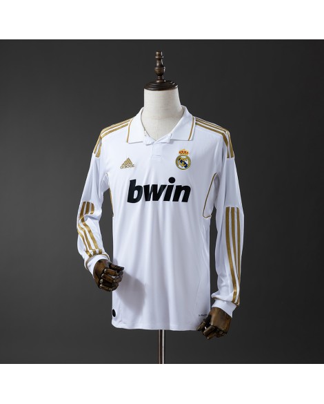 Maillot domicile du Real Madrid rétro 2011/12 par Adidas à manches longues