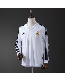 Maillot rétro à manches longues du Real Madrid 2002/03 domicile (UEFA Champions League)