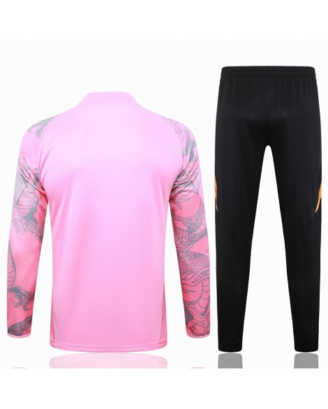 2425 Uniforme d'entraînement du Real Madrid-rose (spray dragon noir)