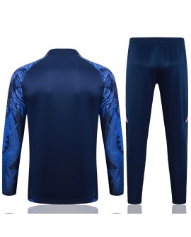 2425 Vêtements d'entraînement du Real Madrid - Bleu Royal (Dragon Jet d'encre)