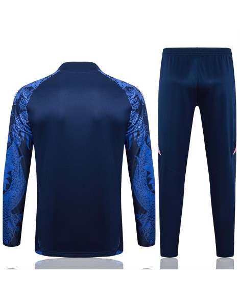 2425 Vêtements d'entraînement du Real Madrid - Bleu Royal (Dragon Jet d'encre)