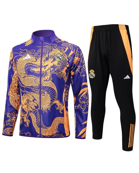 2425 Veste d'entraînement du Real Madrid - Violet (Spray Black Dragon)