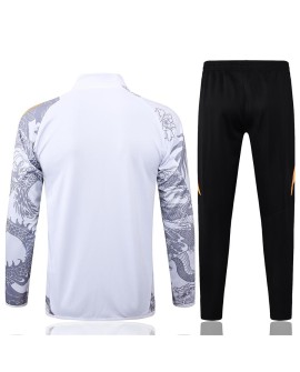 Veste d'entraînement du Real Madrid 2425, blanc (Spray Black Dragon)