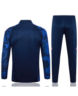 2425 Veste d'entraînement du Real Madrid - Bleu royal (Spray Black Dragon)