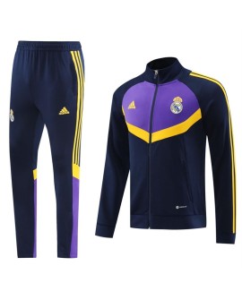 Ensemble d'entraînement Real Madrid (veste + pantalon) bleu marine 2024/25