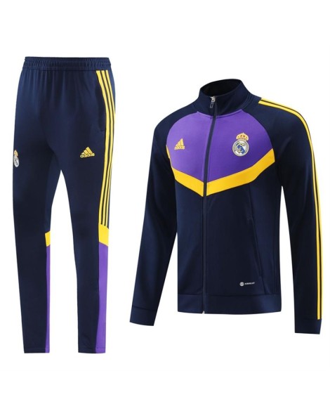 Ensemble d'entraînement Real Madrid (veste + pantalon) bleu marine 2024/25