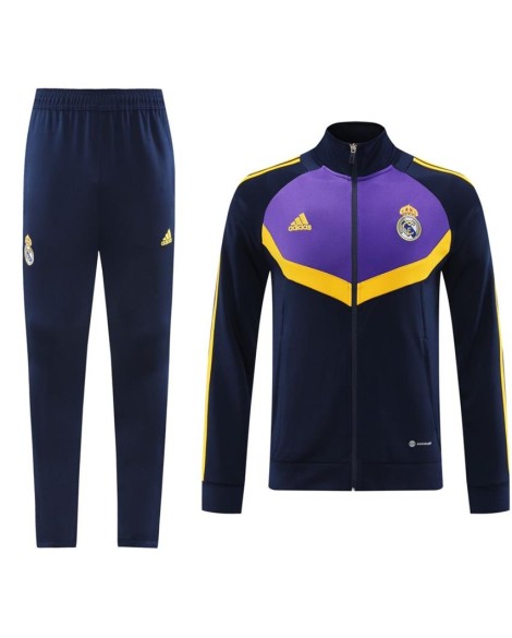 Ensemble d'entraînement Real Madrid (veste + pantalon) bleu marine 2024/25