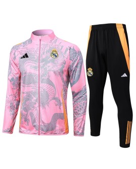 Veste d'entraînement Real Madrid 2425, rose (Spray Black Dragon)