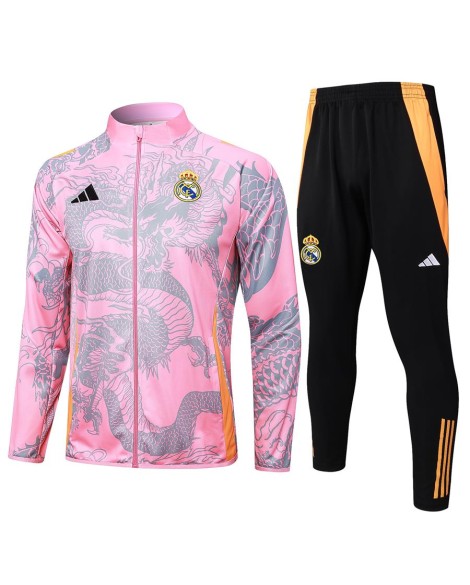 Veste d'entraînement Real Madrid 2425, rose (Spray Black Dragon)