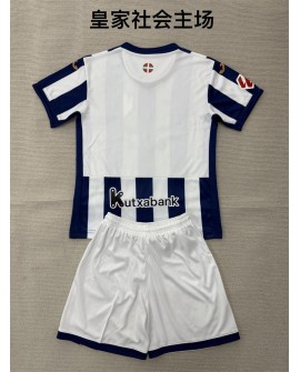 Kit domicile de la Real Sociedad 2026/27(Maillot + Short) - Enfant