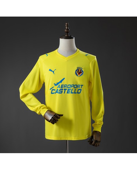 Maillot rétro manches longues domicile Villarreal 08/09 Maillot rétro manches longues domicile Villarreal 08/09