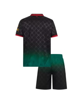 Maillot de football extérieur AC Milan 2024/25 pour enfant (maillot et short) Vert et noir