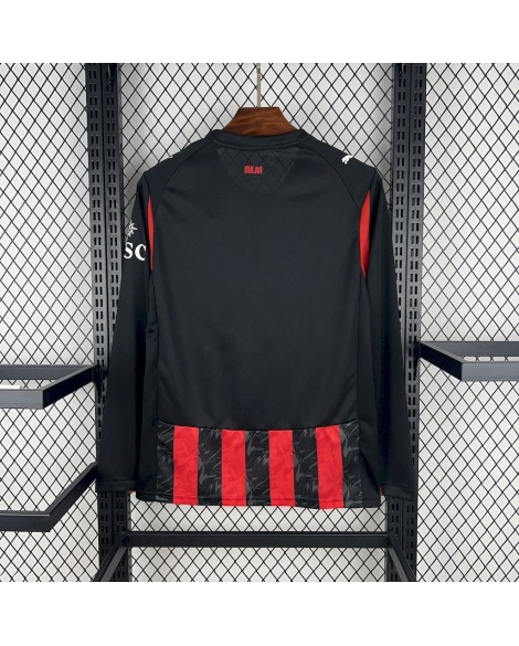 Maillot domicile AC Milan 2025/26 à manches longues