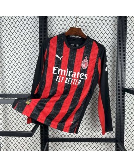 Maillot domicile AC Milan 2025/26 à manches longues