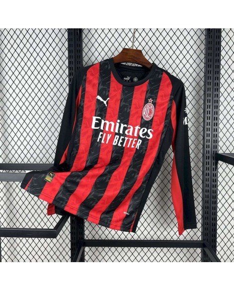 Maillot domicile AC Milan 2025/26 à manches longues