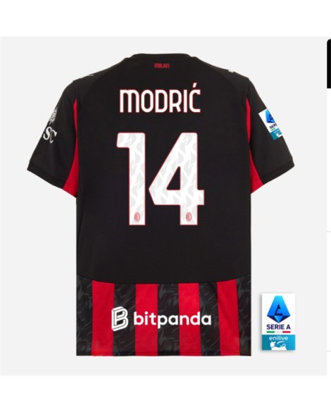 Maillot domicile AC Milan 25/26 de Modric Maillot domicile AC Milan 25/26 de Modric
